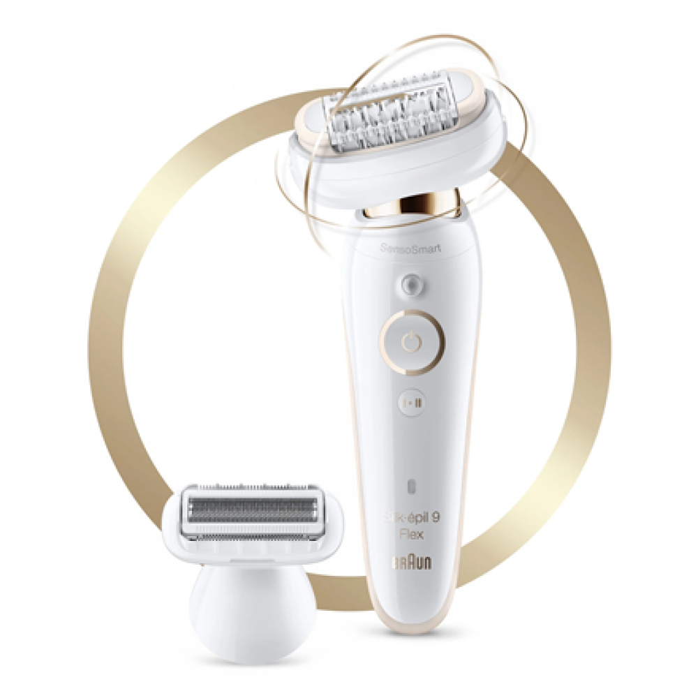 Braun Epilator , Silk-épil 9 Flex SES9006 , Number of power levels 2 , Wet & Dry , White