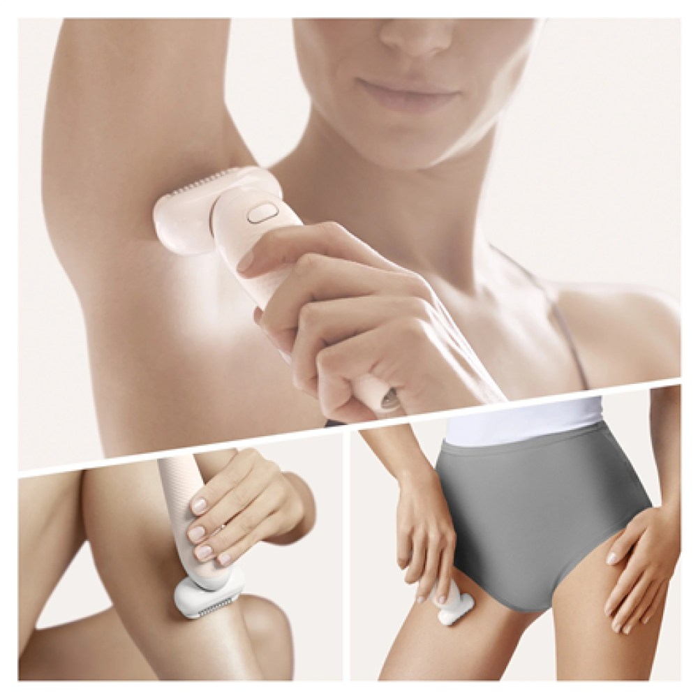 Braun Epilator , Silk-épil 9 Flex SES9006 , Number of power levels 2 , Wet & Dry , White