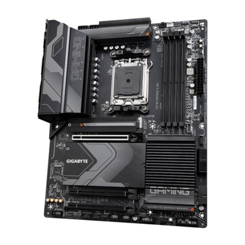 Gigabyte , X670 GAMING X AX 1.0 M/B , Processor family AMD , Processor socket AM5 , DDR5 DIMM , Memory slots 4 , Supported hard disk drive interfaces SATA, M.2 , Number of SATA connectors 4 , Chipset AMD X670 , ATX