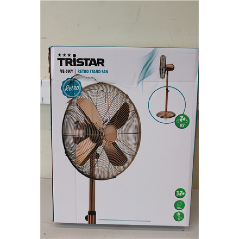 SALE OUT. Tristar , Retro stand fan , VE-5971 , Retro stand fan , 50 W , Diameter 40 cm , Number of speeds 3 , Oscillation , Copper , DAMAGED PACKAGING
