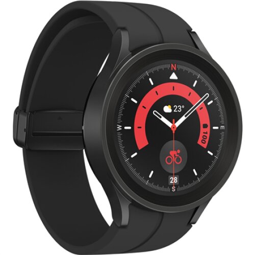 Samsung Galaxy Watch5 Pro Smart watch GPS (satellite) AMOLED 3.56cm (1.4 inches) Waterproof Black Titanium