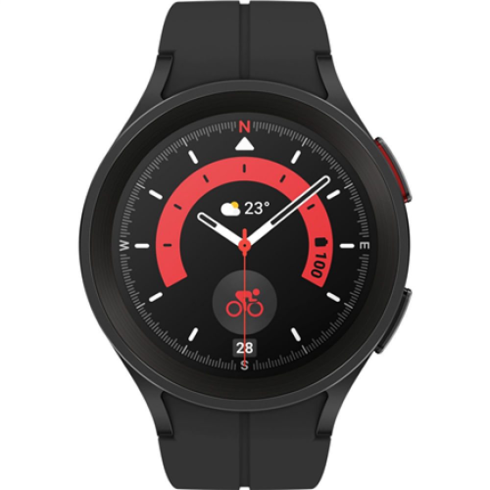 Samsung Galaxy Watch5 Pro Smart watch GPS (satellite) AMOLED 3.56cm (1.4 inches) Waterproof Black Titanium