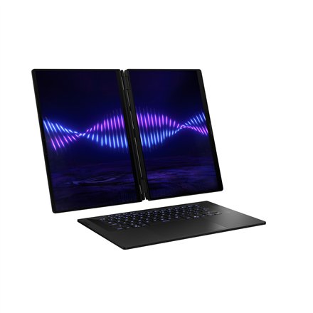Asus GX651AX-SR005X , Asus GX651AX-SR005X ROG Zephyrus Duo 16 , Stellar Grey , 2x16 , OLED , Touchscreen , 3K , 2880 x 1800 pixels , 120 Hz , Anti-Reflective , Intel Core Ultra 9 , 386H , 64 GB , LPDDR5X , Solid-state drive capacity 2000 GB , NVIDIA GeFor