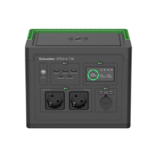 APC OffGrid Portable Power Station 730, 738Wh Lithium-ion, LCD, 2 CEE 7/3 Schuko outlets, Sinewave, 3 USB-A, 2 USB-C, Wireless Charger , Schneider Electric