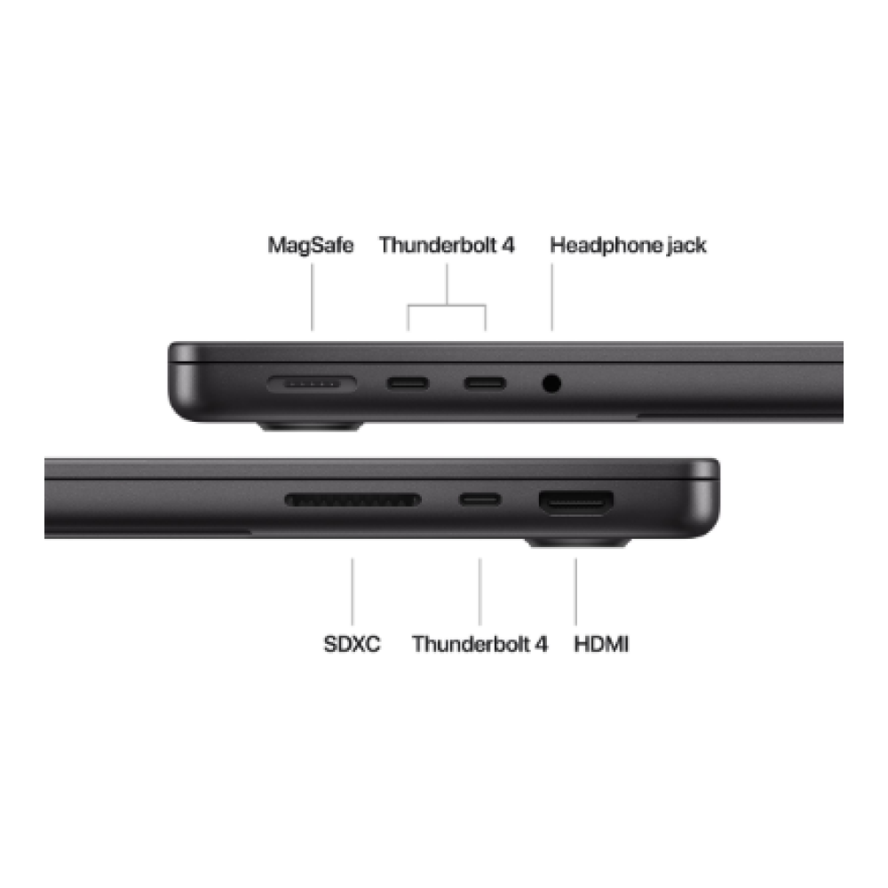 Apple MacBook , Pro , Space Black , 14 , 3024 x 1964 pixels , Apple M4 , 16 GB , Solid-state drive capacity 512 GB , Apple M4 chip 10-core CPU/10-core GPU , macOS , 802.11ax , Bluetooth version 5.3 , Keyboard language Swedish , Keyboard backlit , Warranty