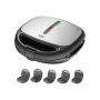 Adler , Sandwich maker , AD 3040 , 1200 W , Number of plates 5 , Number of pastry 2 , Ceramic coating , Black
