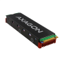 AXAGON , Passive aluminum cooler for all M.2 SSDs, size 2280, high 12 mm , CLR-M2