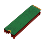 AXAGON , Passive aluminum cooler for all M.2 SSDs, size 2280, high 12 mm , CLR-M2