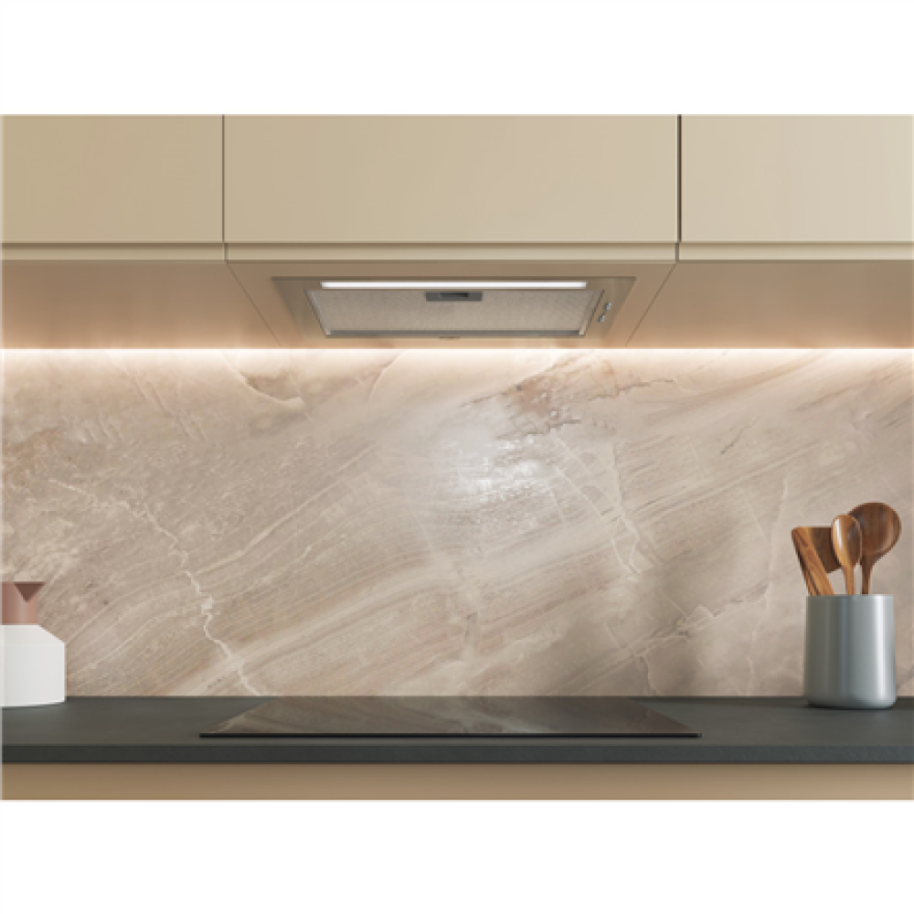 Whirlpool Hood , WCTH 63F LEB X , Built-in , Energy efficiency class B , Width 51.4 cm , 435 m³/h , Electronic , LED , Inox