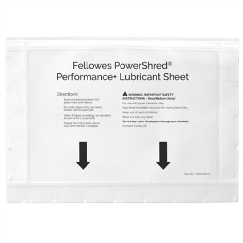 Fellowes , Shredder oil sheets 10 pcs , 4025601 , Easy to use no spills and no mess; Improves your shredders performance by keeping the cutters lubricated