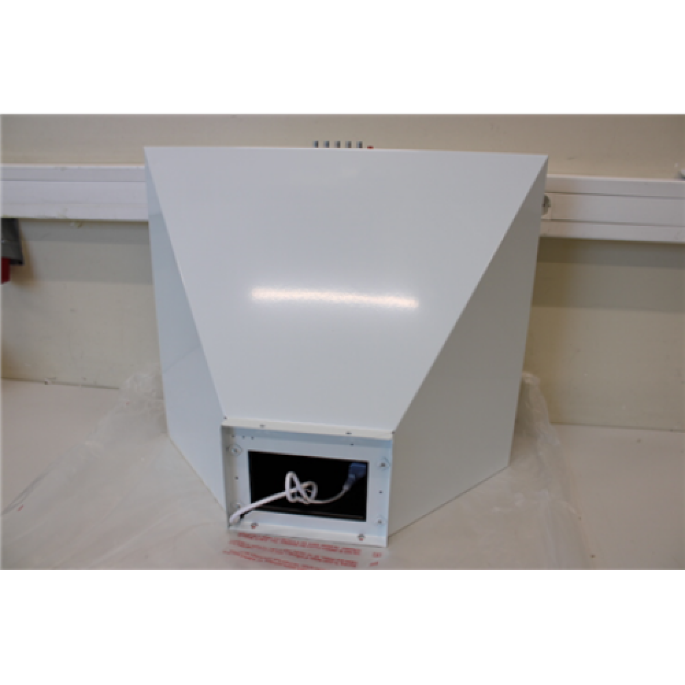 SALE OUT. CATA OMEGA 600 WH /L Hood, Energy efficiency class C, Max 645 m³/h, LED, White CATA DAMAGED PACKAGING, DENT ON FILTER, SMALL DENT ON FRONT OF HOOD