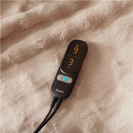 Duux Yentl Heated Overblanket, 200 x 200 cm , DXOB12 , Number of heating levels 9 , Number of persons 1 , Washable , Remote control , Premium faux fur , 200 W , Bubble Gray