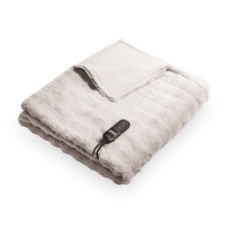Duux Yentl Heated Overblanket, 200 x 200 cm , DXOB12 , Number of heating levels 9 , Number of persons 1 , Washable , Remote control , Premium faux fur , 200 W , Bubble Gray