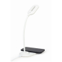Gembird , Desk lamp with wireless charger (black + white) , TA-WPC10-LED-01-MX , lm , 10 W , 2893-7072 K , h , 2 pcs , LED lamp , 5 V , kg