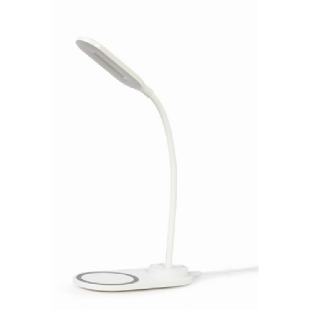 Gembird , Desk lamp with wireless charger (black + white) , TA-WPC10-LED-01-MX , lm , 10 W , 2893-7072 K , h , 2 pcs , LED lamp , 5 V , kg