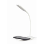 Gembird , Desk lamp with wireless charger (black + white) , TA-WPC10-LED-01-MX , lm , 10 W , 2893-7072 K , h , 2 pcs , LED lamp , 5 V , kg