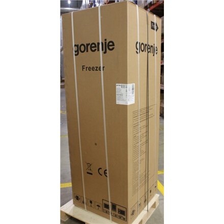 Gorenje Freezer , FN617EES5 , Energy efficiency class E , Upright , Free standing , Height 172 cm , Total net capacity 240 L , No Frost system , Display , Stainless Steel , DAMAGED PACKAGING