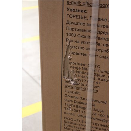 Gorenje Freezer , FN617EES5 , Energy efficiency class E , Upright , Free standing , Height 172 cm , Total net capacity 240 L , No Frost system , Display , Stainless Steel , DAMAGED PACKAGING