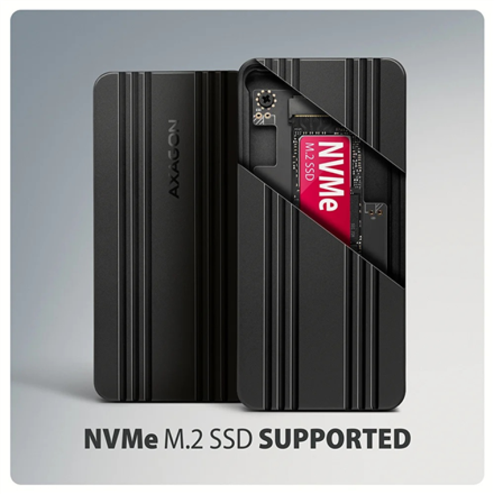 AXAGON USB-C 40Gbps external enclosure for M.2 NVMe SSD , EEM2-40G