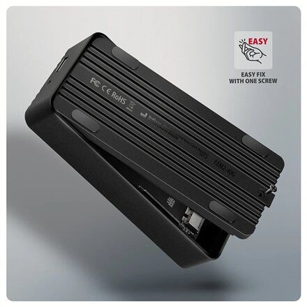 AXAGON USB-C 40Gbps external enclosure for M.2 NVMe SSD , EEM2-40G