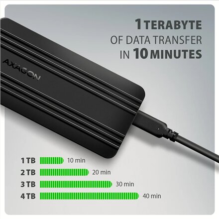 AXAGON USB-C 40Gbps external enclosure for M.2 NVMe SSD , EEM2-40G