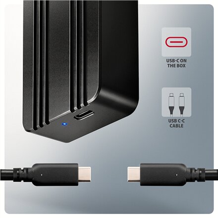 AXAGON USB-C 40Gbps external enclosure for M.2 NVMe SSD , EEM2-40G