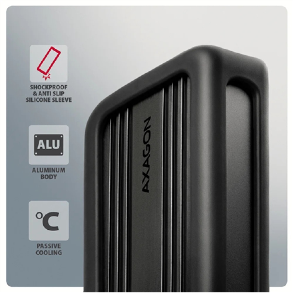 AXAGON USB-C 40Gbps external enclosure for M.2 NVMe SSD , EEM2-40G