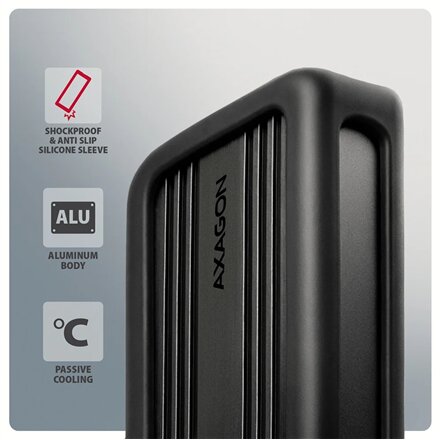 AXAGON USB-C 40Gbps external enclosure for M.2 NVMe SSD , EEM2-40G