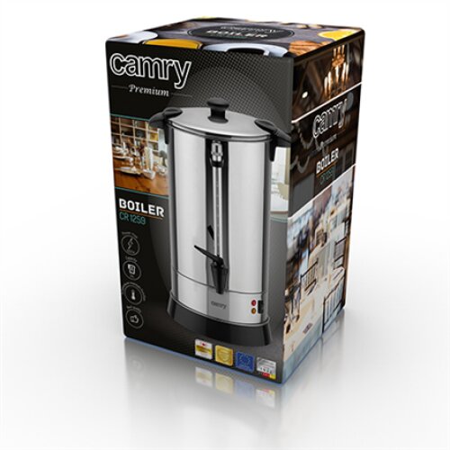 Camry , Boiler , CR 1259 , Electric , 1650 W , 20 L , Stainless steel