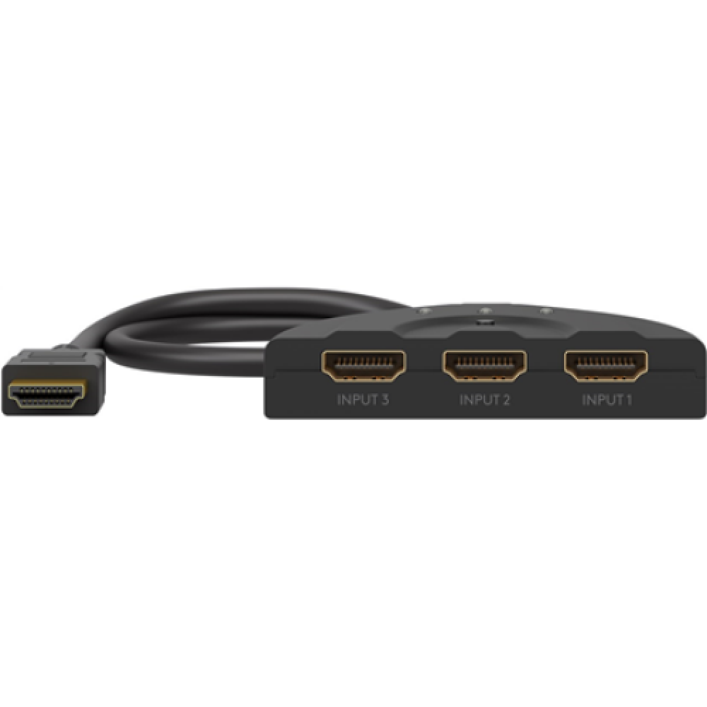 Goobay , HDMI Switch 3 to 1 (4K @ 30 Hz) , 58487 , Black , HDMI female , 3 HDMI female , 0.58 m