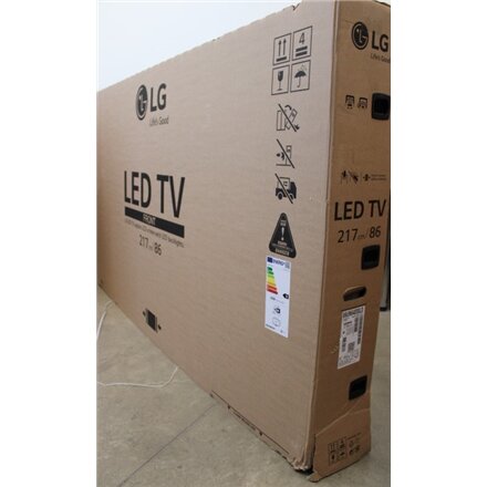 SALE OUT. LG 86UN640S0LD 86“ 3840x2160/330cd/m2/HDMI RF USB , LG , 86UN640S0LD , Wi-Fi , DAMAGED PACKAGING, DENT ON BACK, DEFORMED BEZEL