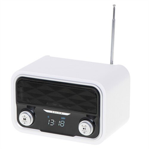 Adler , Bluetooth Radio , AD 1185 , AUX in , White