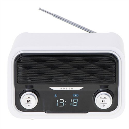 Adler , Bluetooth Radio , AD 1185 , AUX in , White