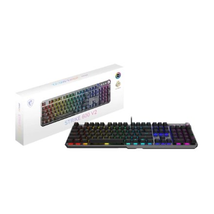 MSI STRIKE 600 V2 SILENT , Gaming keyboard , Wired , US , Mechanical - Silent