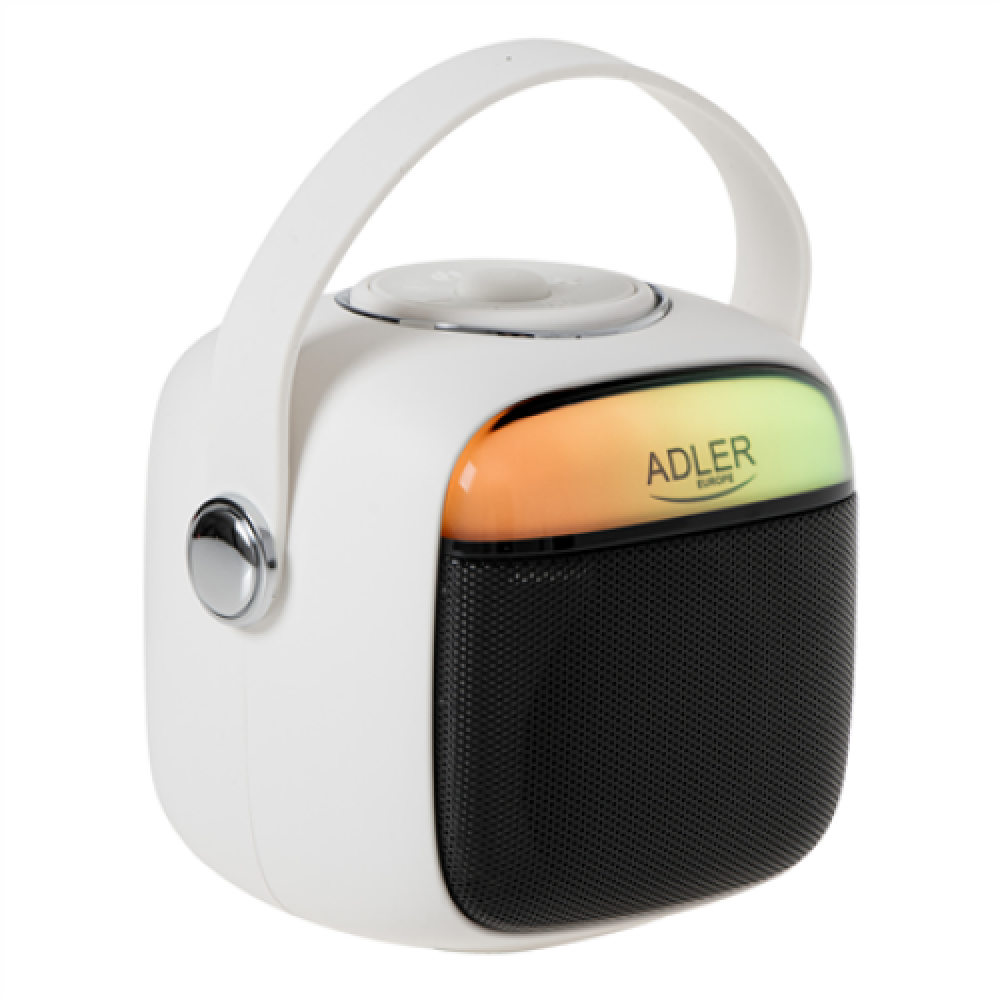Adler Karaoke Speaker With Microphone , AD 1199W , Bluetooth , White , Portable , Wireless connection
