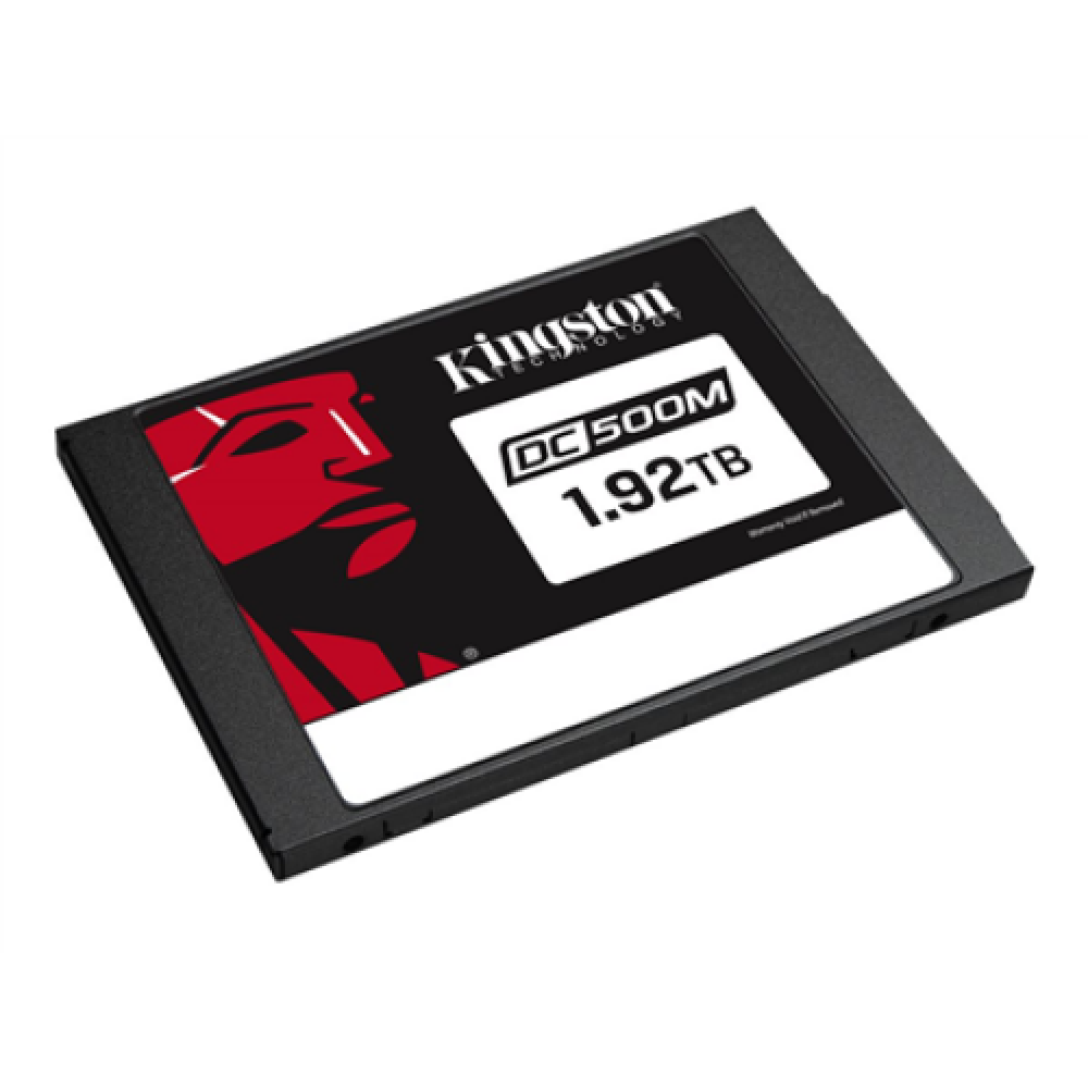 Kingston SSD Data center DC500M 1920 GB SSD form factor 2.5 SSD interface SATA Rev 3.0 Write speed 520 MB/s Read speed 555 MB/s