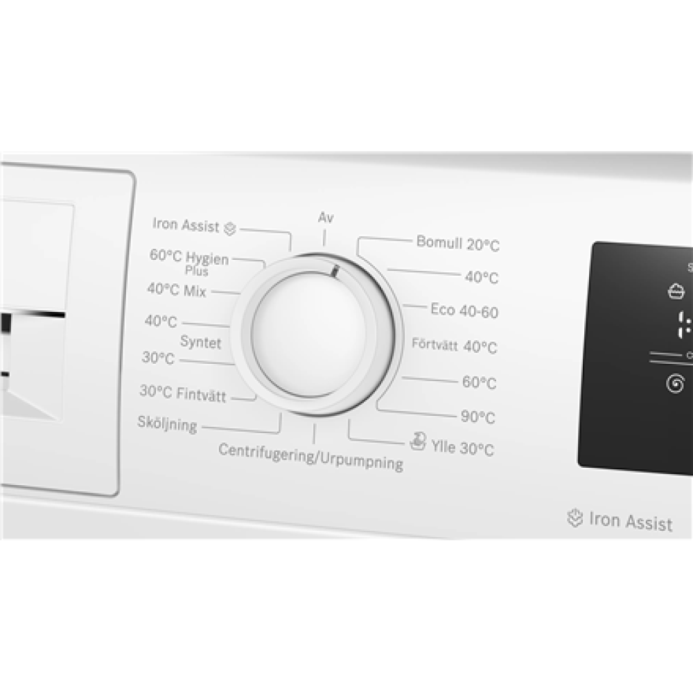 Bosch Washing machine , WAN2808LSN , Energy efficiency class A , Front loading , Washing capacity 8 kg , 1400 RPM , Depth 63 cm , Width 60 cm , Display , LED , Steam function , White