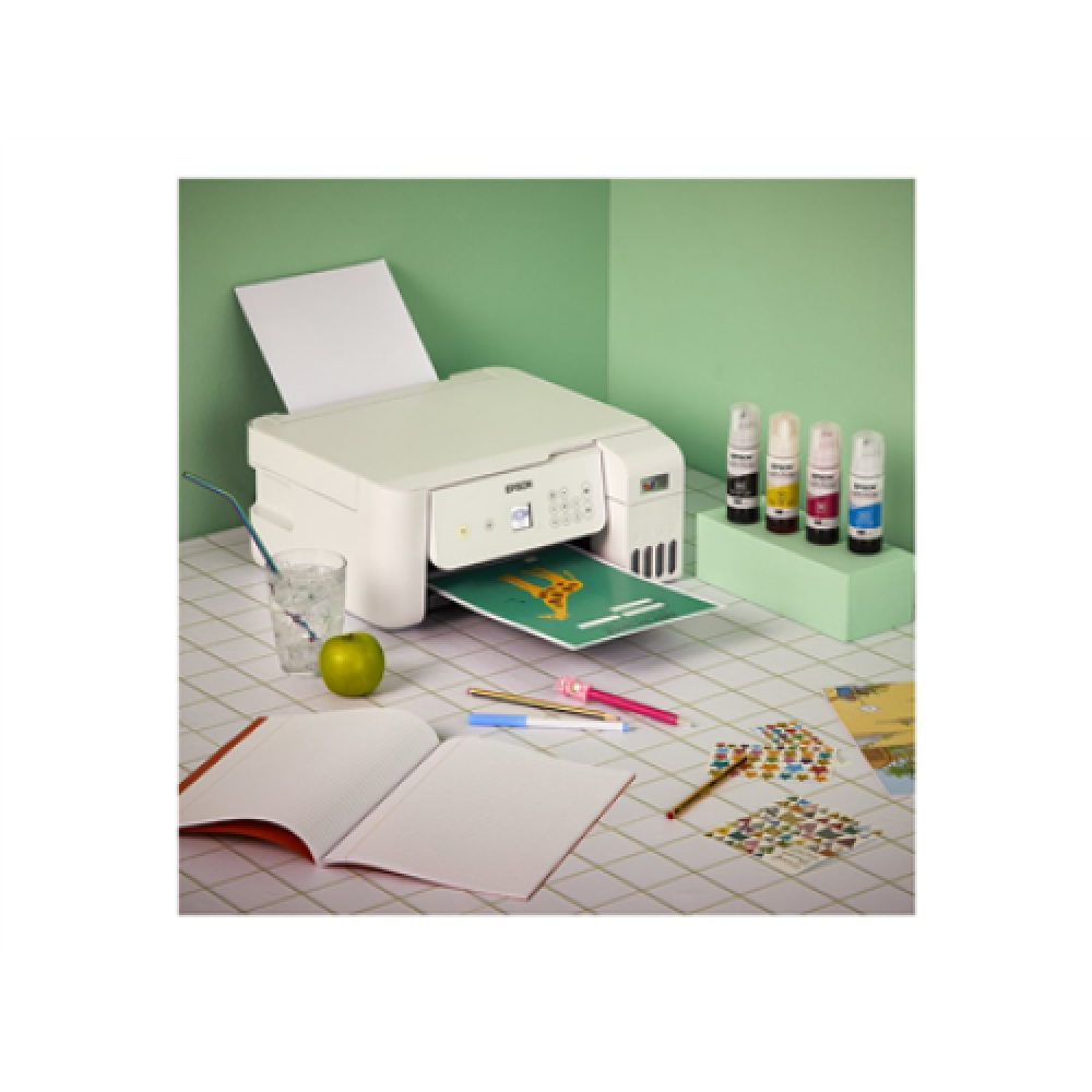 Epson Multifunctional printer , EcoTank L3266 , Inkjet , Colour , 3-in-1 , Wi-Fi , White