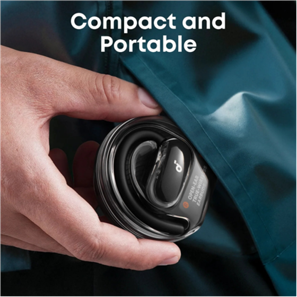 Anker Soundcore , Open-Ear Headphones, Comfortable Fit, Clear Sound, Lidless Case , V40i