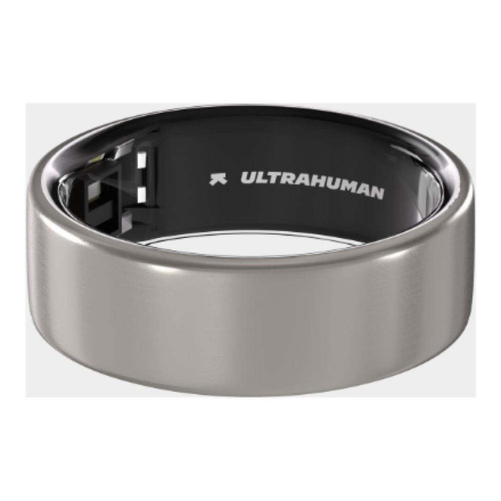 Ultrahuman , Ring Air , Raw Titanium , Size 12 , Smart Ring
