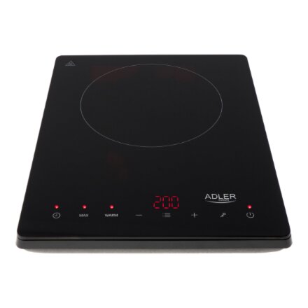 Adler , Hob , AD 6513 , Number of burners/cooking zones 1 , LCD Display , Black , Induction