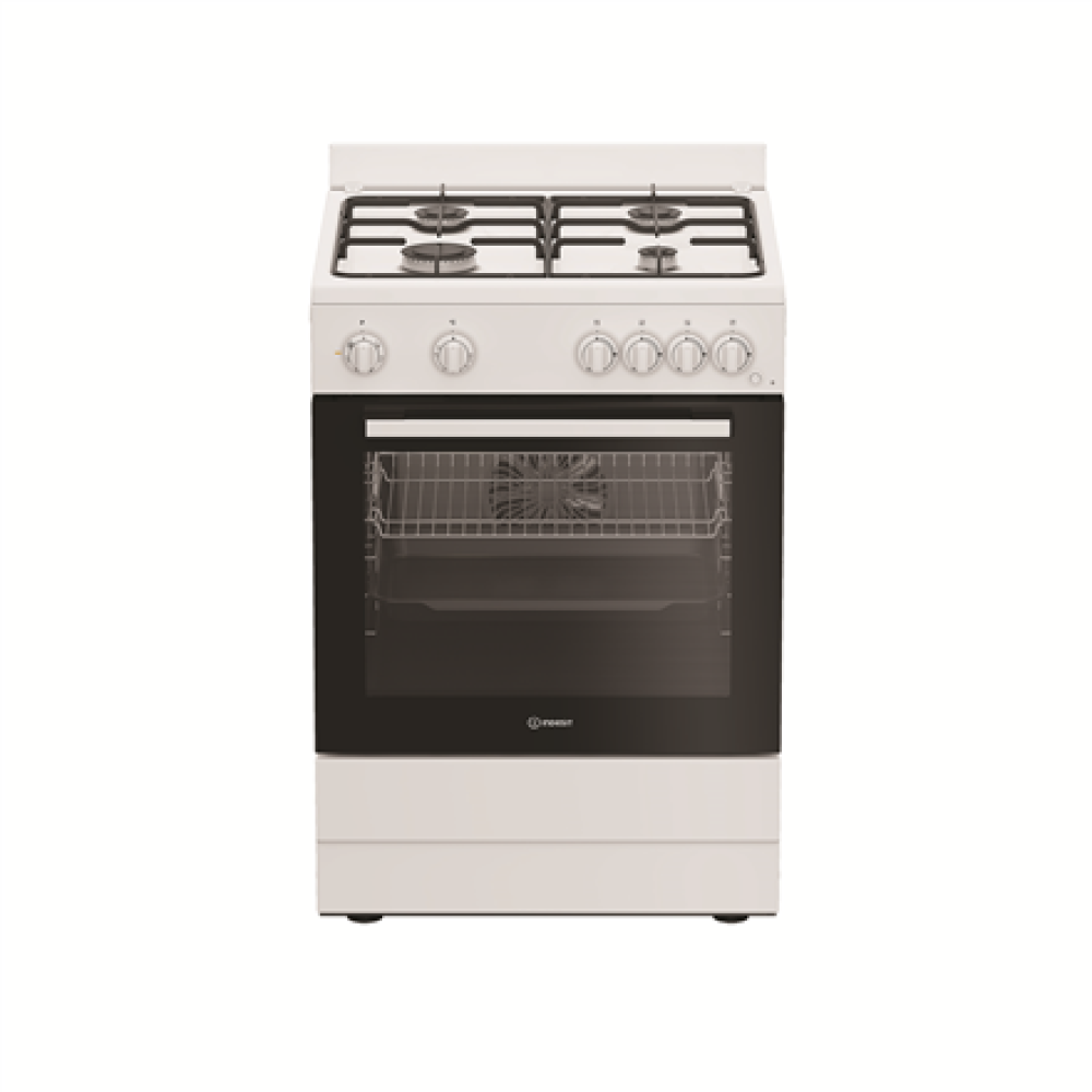 INDESIT Cooker , I6G5KCW , Hob type Gas , Oven type Electric , White , Width 60 cm , Grilling , Depth 60 cm , 72 L