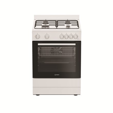 INDESIT Cooker , I6G5KCW , Hob type Gas , Oven type Electric , White , Width 60 cm , Depth 60 cm , Grilling , Energy efficiency class A , 72 L