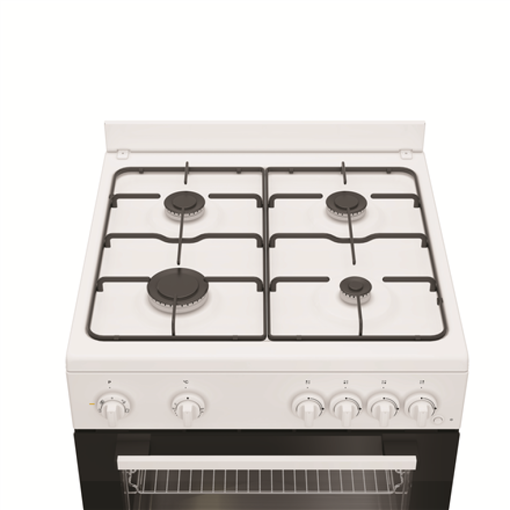 INDESIT Cooker , I6G5KCW , Hob type Gas , Oven type Electric , White , Width 60 cm , Grilling , Depth 60 cm , 72 L