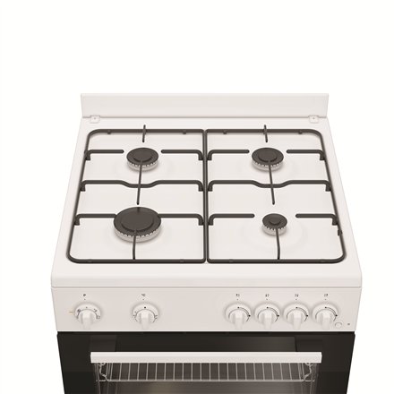 INDESIT Cooker , I6G5KCW , Hob type Gas , Oven type Electric , White , Width 60 cm , Depth 60 cm , Grilling , Energy efficiency class A , 72 L