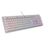 Genesis THOR 303 , Mechanical Gaming Keyboard , Wired , US , White , USB Type-A , Outemu Peach Silent