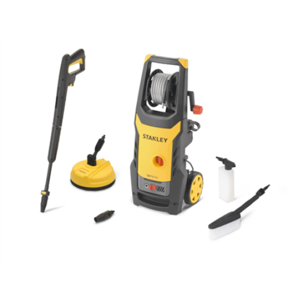 STANLEY SXPW16PE High Pressure Washer with Patio Cleaner (1600 W, 125 bar, 420 l/h) , Stanley 1600 W , 125 bar , 420 l/h