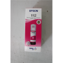 SALE OUT. Epson 112 EcoTank Pigment Magenta ink bottle , Epson 112 EcoTank Pigment , C13T06C34A , Ink Bottle , Magenta , DAMAGED PACKAGING