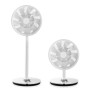 Duux , Smart Fan , Whisper Flex Smart with Battery Pack , Stand Fan , White , Diameter 34 cm , Number of speeds 26 , Oscillation , 2-22 W , Remote control , Timer