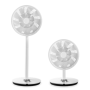 Duux , Smart Fan , Whisper Flex Smart with Battery Pack , Stand Fan , White , Diameter 34 cm , Number of speeds 26 , Oscillation , 2-22 W , Remote control , Timer